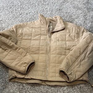 Women’s Tan Packable Quilted Jacket